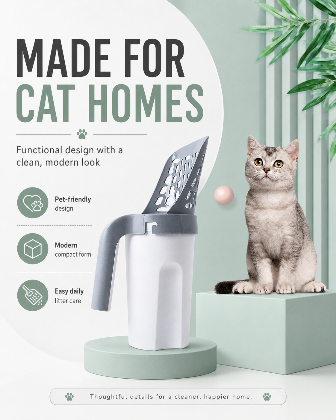 Plastic Cat Litter Scoop Pet Care Sand Waste Scooper Shovel Hollow Cleaning Tool